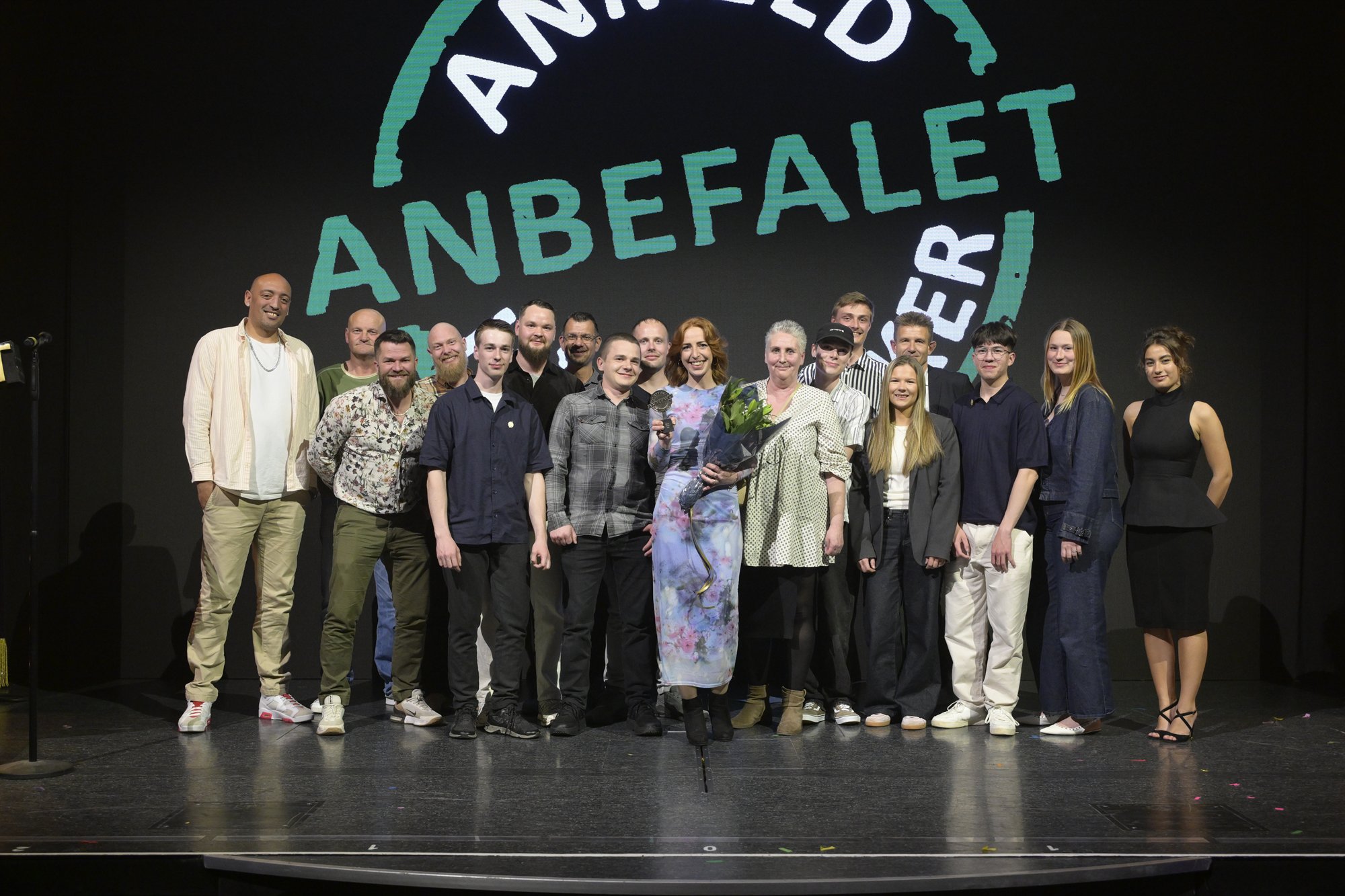 Vinderne af Årets Maler 2026 på scenen i Cirkusbygningen